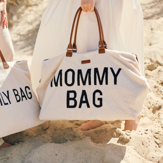 Mommy Bag® große Wickeltasche - Teddy - Ecru