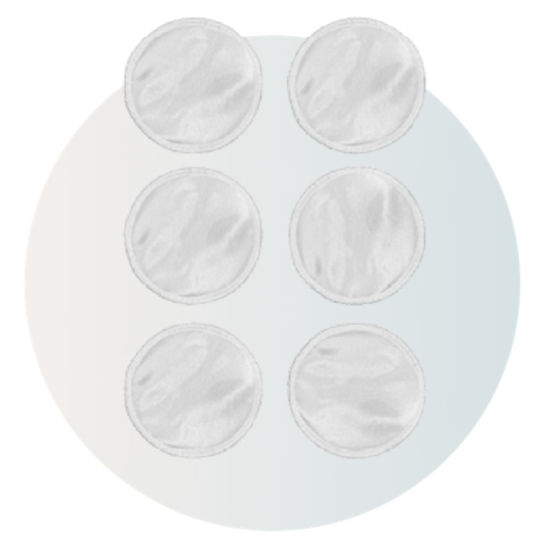 Waschbare Stilleinlagen aus Seide 6 Stk.
