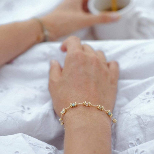 Mutterschafts-Armband mit 9 symbolischen Steinen