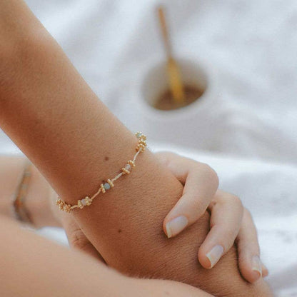 Mutterschafts-Armband mit 9 symbolischen Steinen