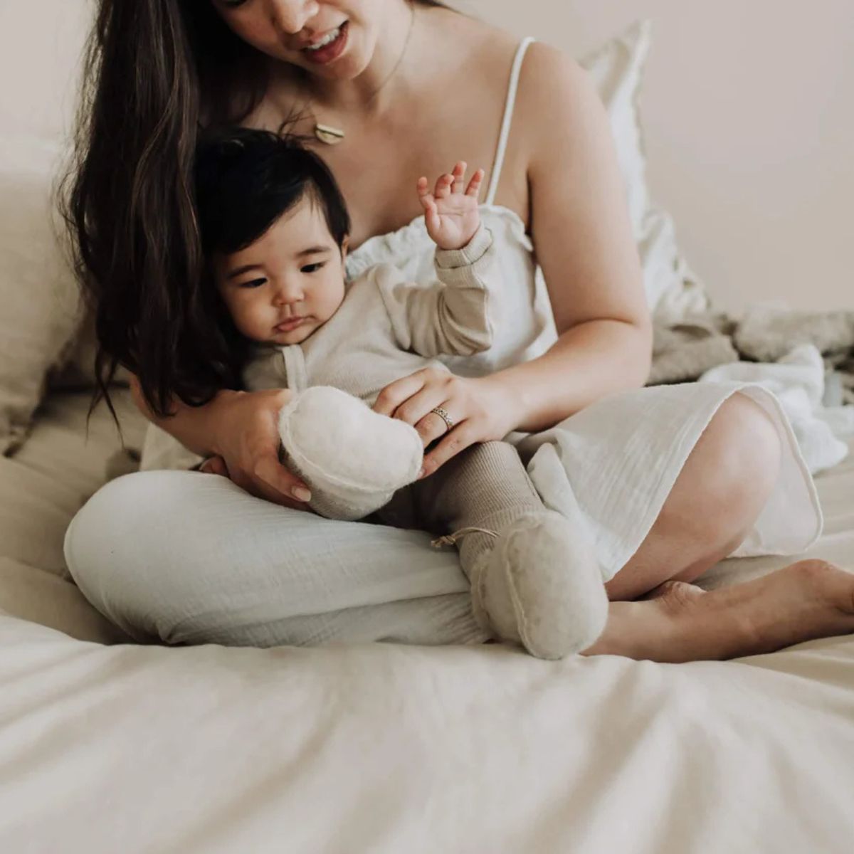 Babyschuhe aus 100 % Merinowolle