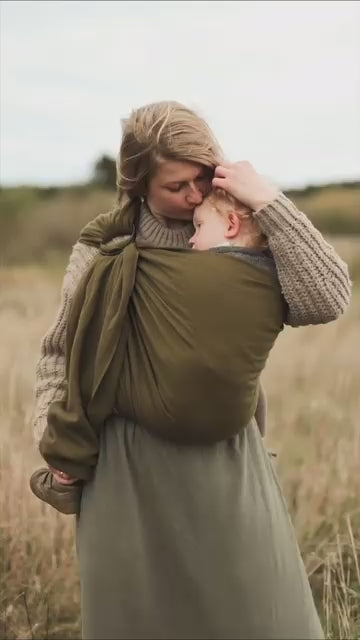 Håndvævet ringslynge med cashmere